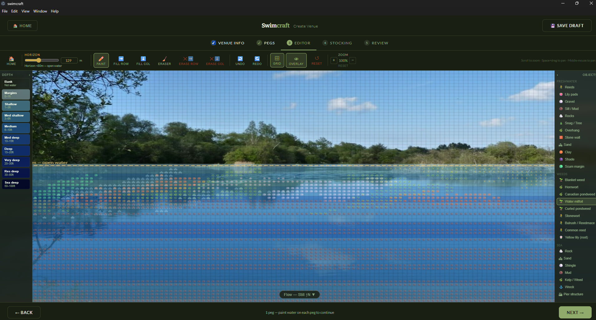 Swimcraft venue editor