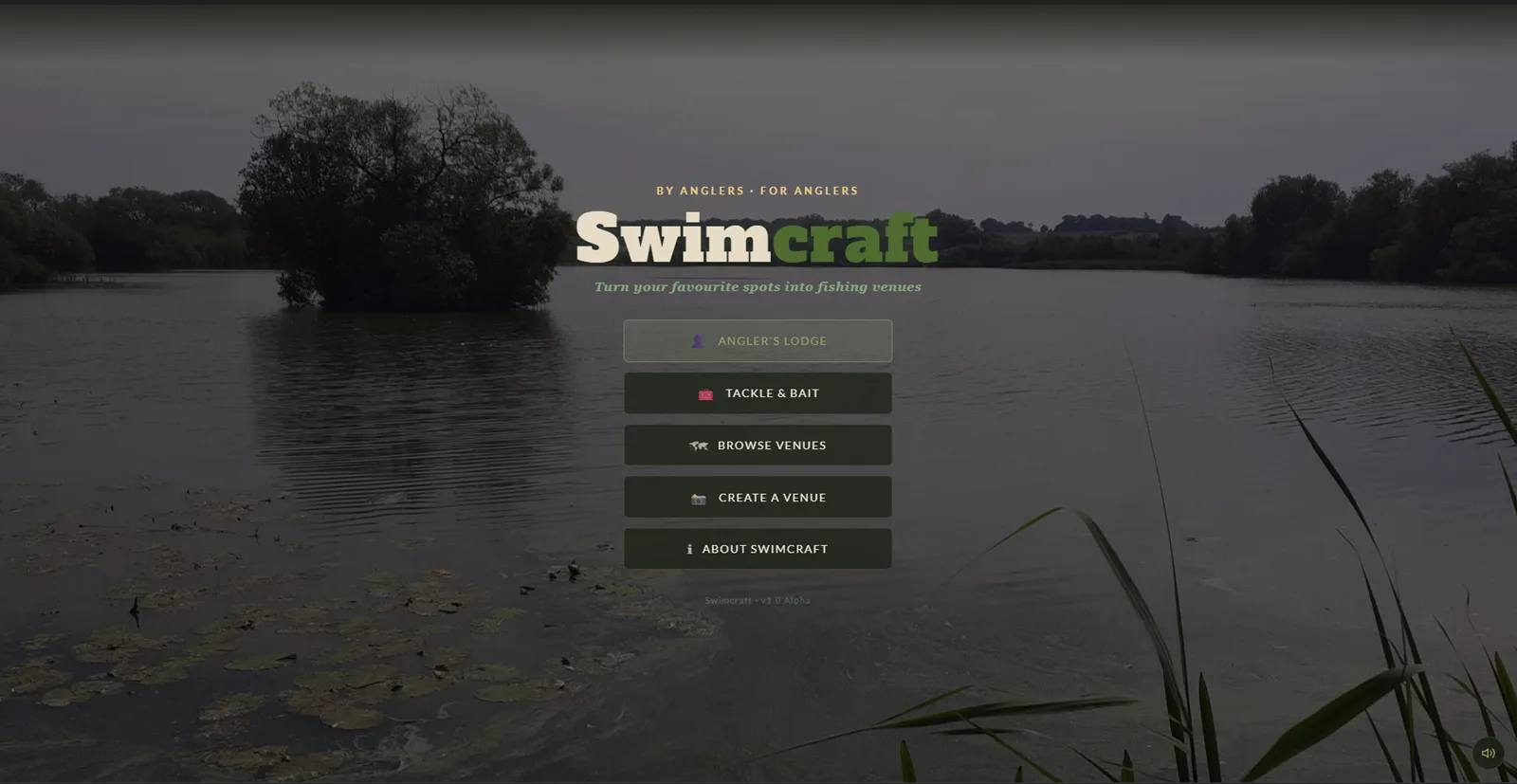 The Swimcraft main menu