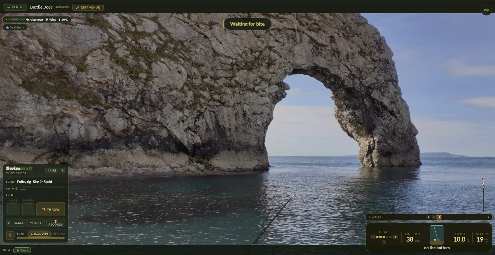 Sea fishing from the shore