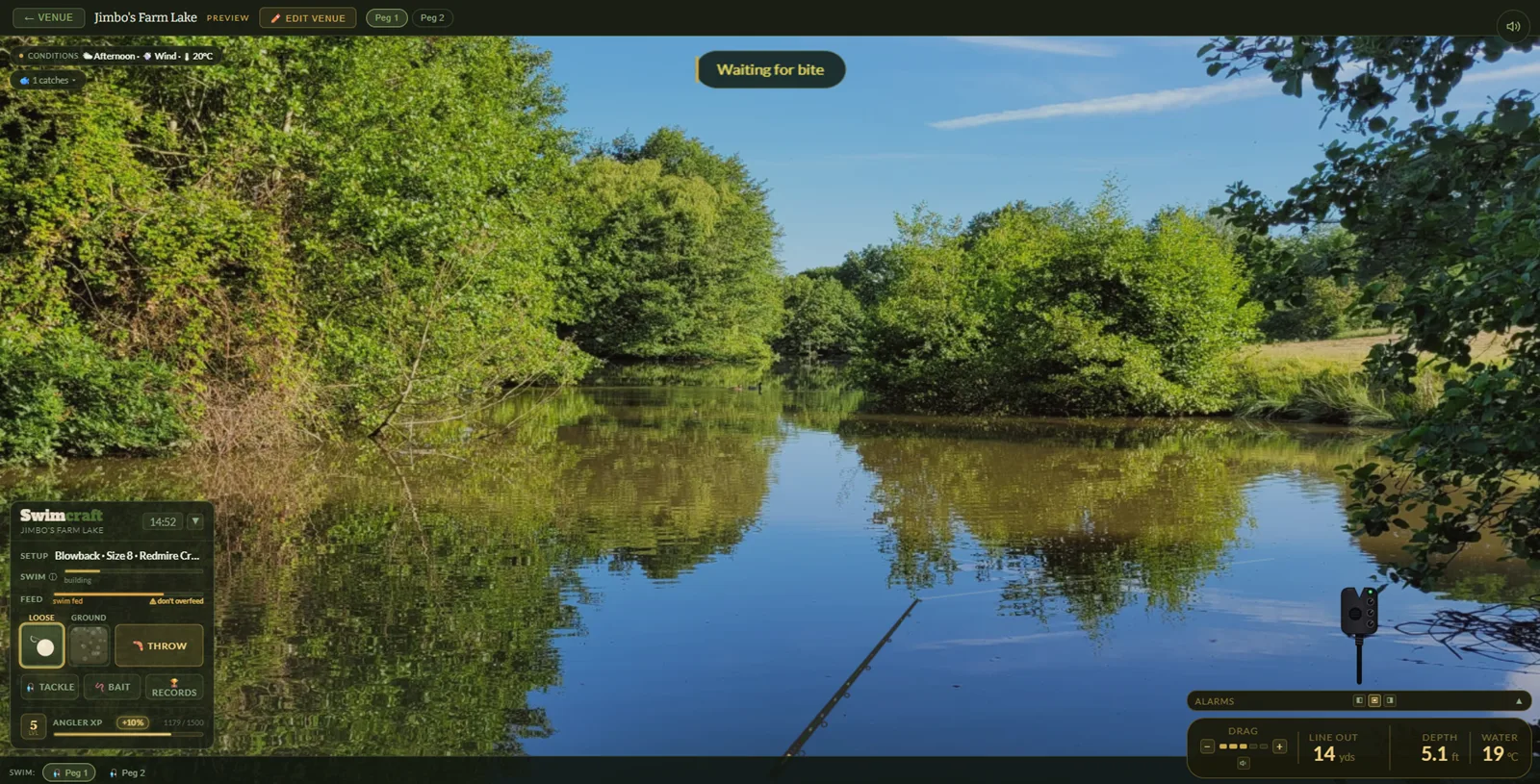 A finished venue being fished